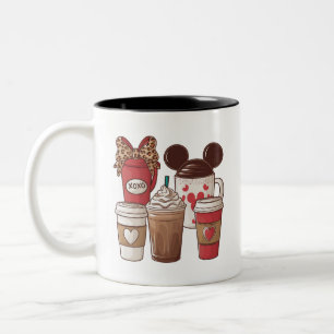 Tasse 2 Couleurs Saint-Valentin Drôle Latte Amateur de Café 