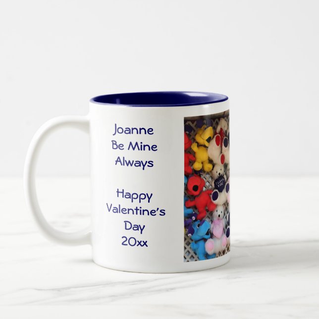 Tasse 2 Couleurs Saint Valentin Je t'aime Personnalisé (Gauche)