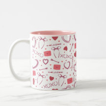 Saint-Valentin romantique - Blanc & Rose