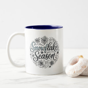 Tasse 2 Couleurs Saison des flocs de neige Hiver Café esthétique Mu