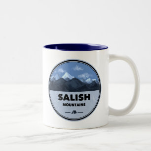 Tasse 2 Couleurs Salish Mountains Montana Camping