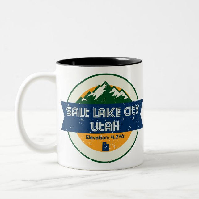 Tasse 2 Couleurs Salt Lake City Utah (Gauche)