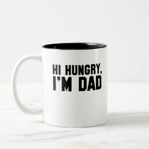 Tasse 2 Couleurs Salut, j'ai faim, je suis papa