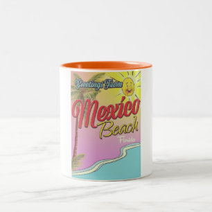 Tasse 2 Couleurs Salutations De Mexico Beach Florida