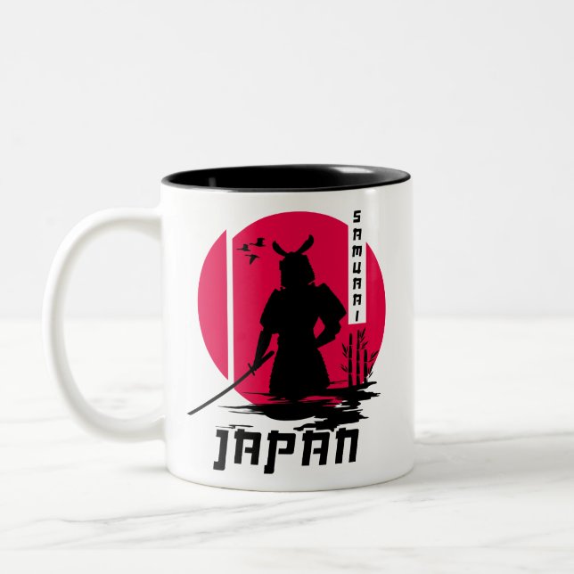 Tasse 2 Couleurs Samurai Japon Ninja (Gauche)