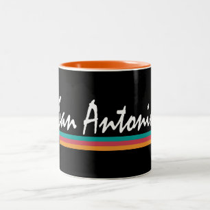 Tasse 2 Couleurs San Antonio Texas Fiesta Colonnes
