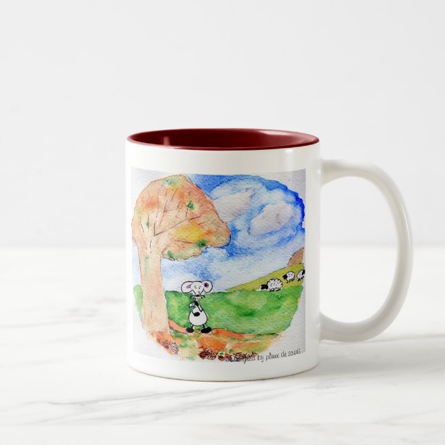 Tasse 2 Couleurs Sanglote en automne (Droit)