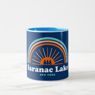 Tasse 2 Couleurs Saranac Lake New York Rainbow