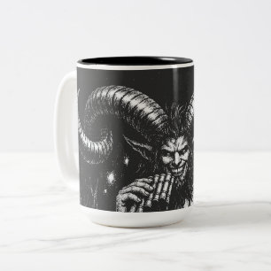 Tasse 2 Couleurs Satyre d'hiver cornu — par BurnsInHell