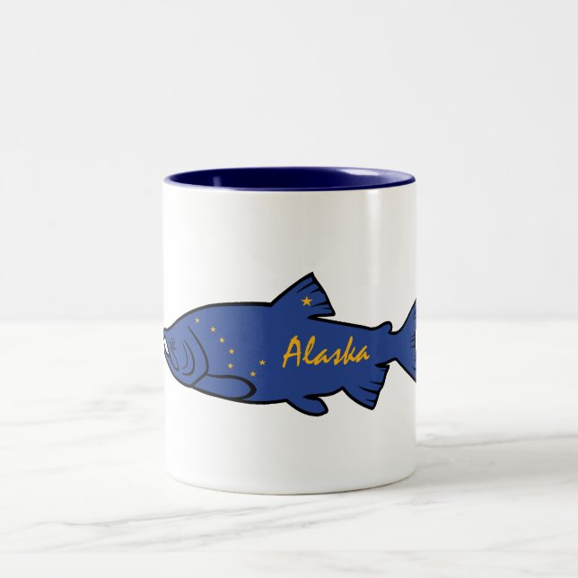 Tasse 2 Couleurs Saumon de l'Alaska de poissons (Centre)