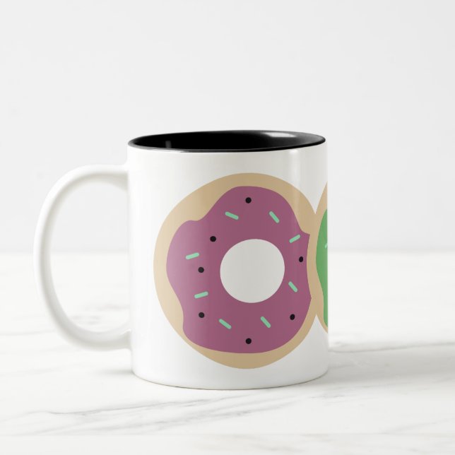 Tasse 2 Couleurs Saupoudrer d'Halloween de beignets de Citrouilles  (Gauche)