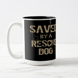 Tasse 2 Couleurs Sauvé Par Un Chien Secouru
