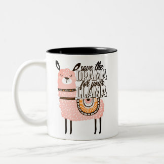 Tasse 2 Couleurs Sauvez le drame pour votre lama