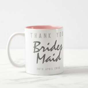 Tasse 2 Couleurs Say Merci - a Bridesmaid Cadeau