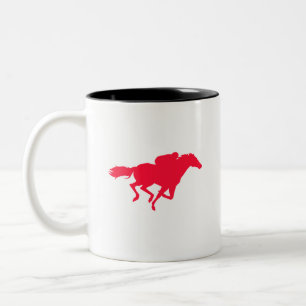 Tasse 2 Couleurs Scarlet Red Horse Racing