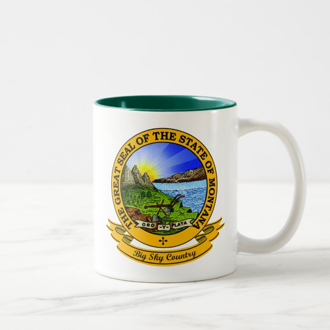 Tasse 2 Couleurs Sceau Montana (Droit)