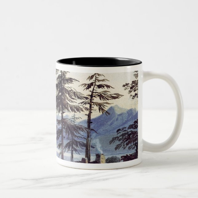 Tasse 2 Couleurs Scène de lac (Droit)