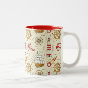 Tasse 2 Couleurs Scène d'océan