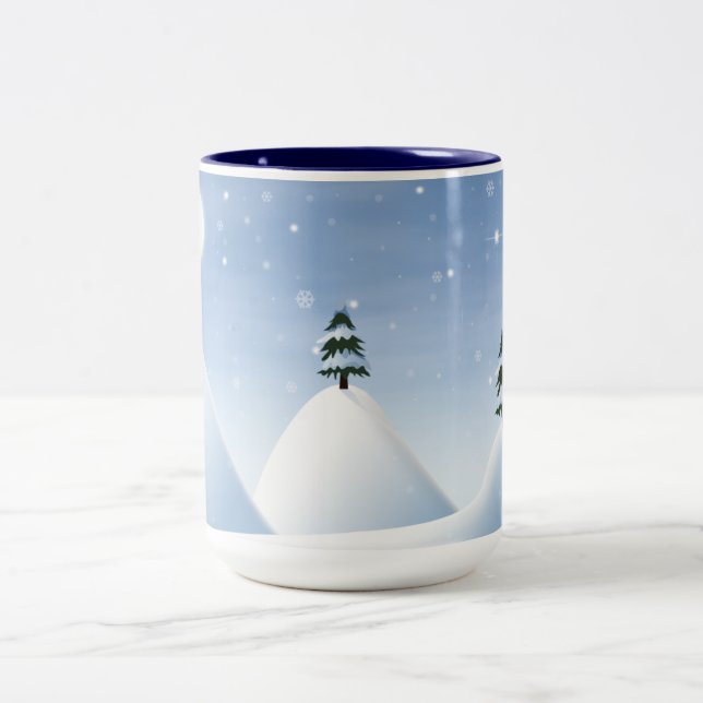 Tasse 2 Couleurs Scène hivernale (Centre)