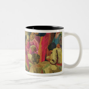 Tasse 2 Couleurs Scène mexicaine de village