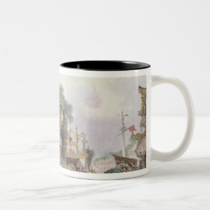 Tasse 2 Couleurs Scène sur le canal de Horan près du canton, c.18