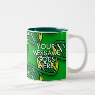 Tasse 2 Couleurs Science ADN personnalisée