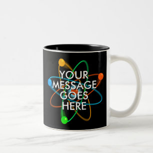 Tasse 2 Couleurs Science de la structure atomique personnalisée