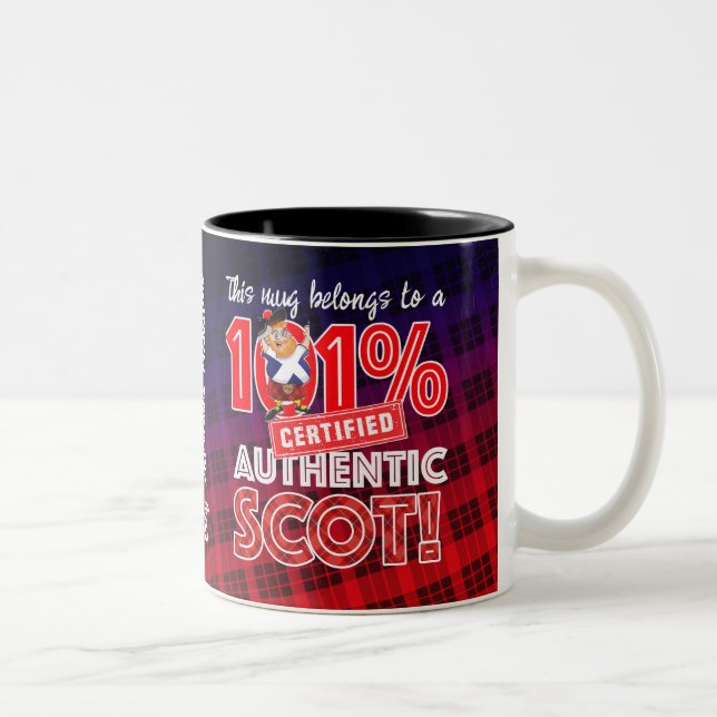 TASSE 2 COULEURS SCOT 101% AUTHENTIQUE (Droit)