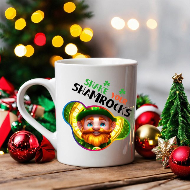 Tasse 2 Couleurs Secouez vos Shamrocks - Irish Folklore Fest (Créateur téléchargé)