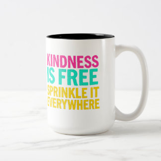 Tasse 2 Couleurs Semer la gentillesse : Citation Inspirante