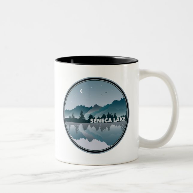 Tasse 2 Couleurs Seneca Lake New York Réflexion (Droit)