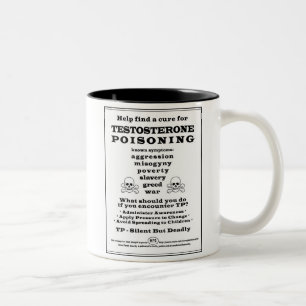 Tasse 2 Couleurs sensibilisation à l'empoisonnement à la testostéro