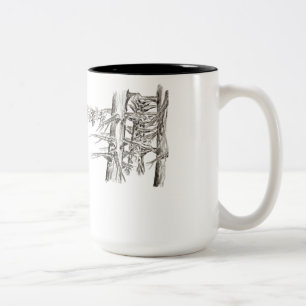Tasse 2 Couleurs Sept contre Quatre Arbres Art
