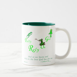 Tasse 2 Couleurs Série de création de dieux - GRENOUILLE