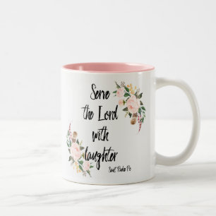 Tasse 2 Couleurs Servez le seigneur avec l'aumônier Pio de St de