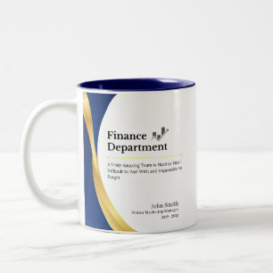 Tasse 2 Couleurs Service des finances personnalisé