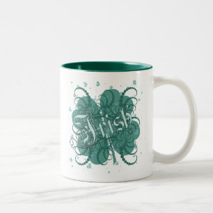 Tasse 2 Couleurs Shamrock irlandais