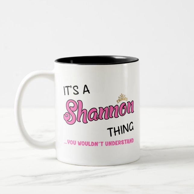 Tasse 2 Couleurs Shannon que tu ne comprendrais pas (Gauche)