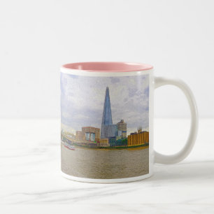 Tasse 2 Couleurs Shard, Thames River, Londres, Angleterre