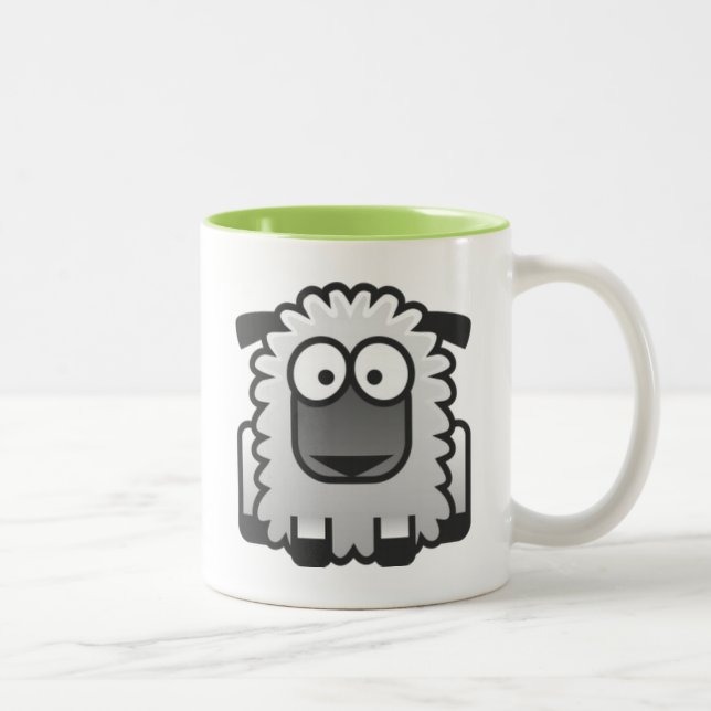 Tasse 2 Couleurs Shawn les moutons (Droit)