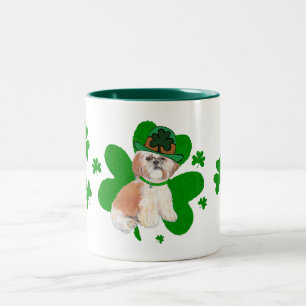 Tasse 2 Couleurs Shih Tzu Saint-Patrick