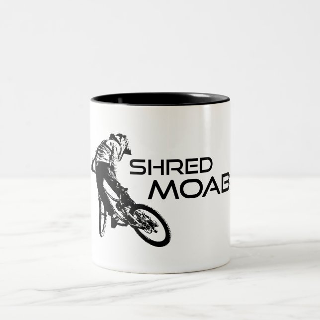 Tasse 2 Couleurs Shred Moab Mountain Biking (Centre)
