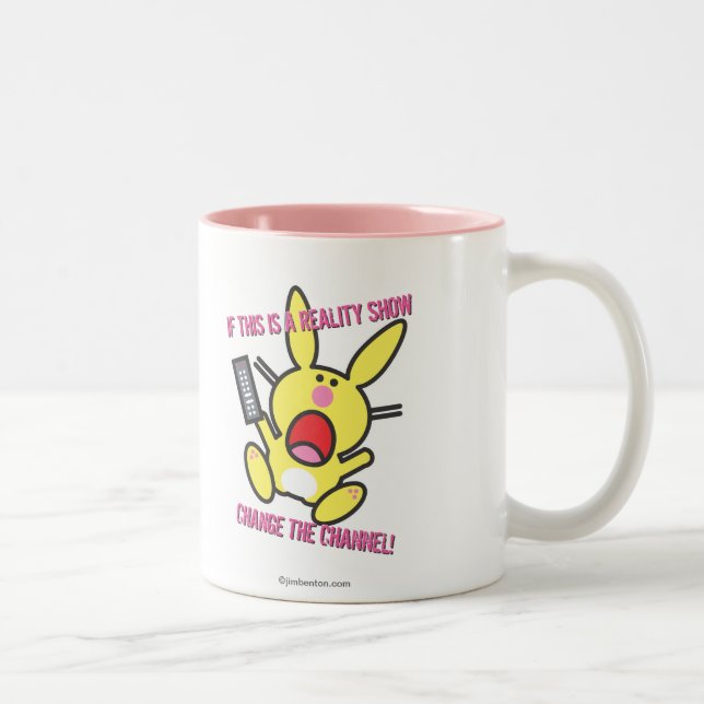 Tasse 2 Couleurs Si c'est une télé réalité (Droit)