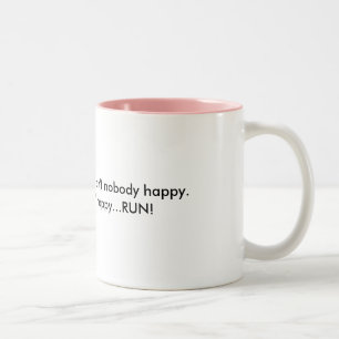 Tasse 2 Couleurs Si la grand-maman n'est pas… COURSE heureuse