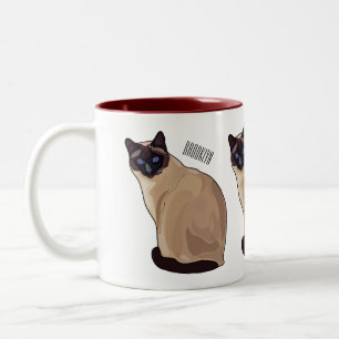 Tasse 2 Couleurs Siamese cat cartoon