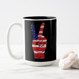 Tasse 2 Couleurs Signal de paix