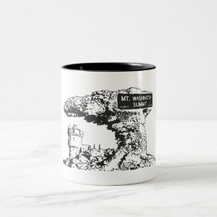 Tasse 2 Couleurs Signe du sommet Mt. Washington