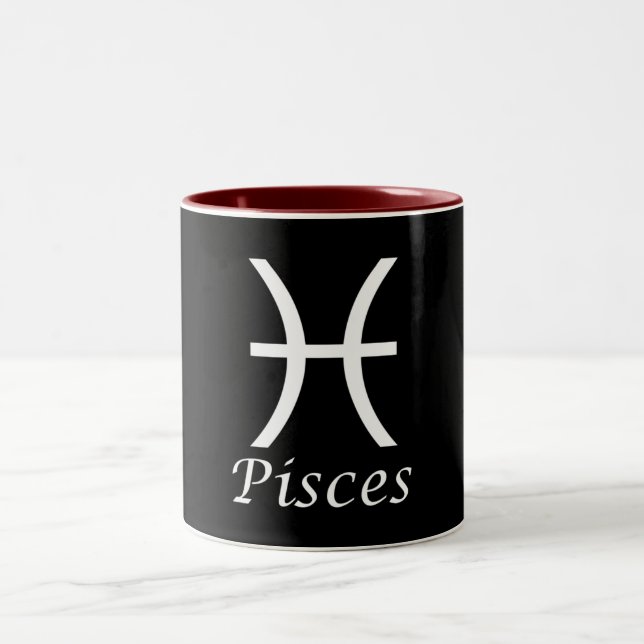 Tasse 2 Couleurs SIGNE Zodiaque "Pisces" (Centre)