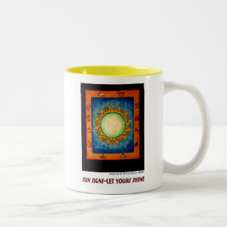Tasse 2 Couleurs Signes de Sun--Laissé vôtre briller