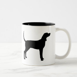 Tasse 2 Couleurs Silhouette de revêtement (noir)